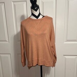 Sunday Citizen Orange Long Sleeve Lounge Top